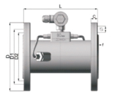 Ультразвуковой расходомер-счетчик (из углеродистой стали, фланцевый)